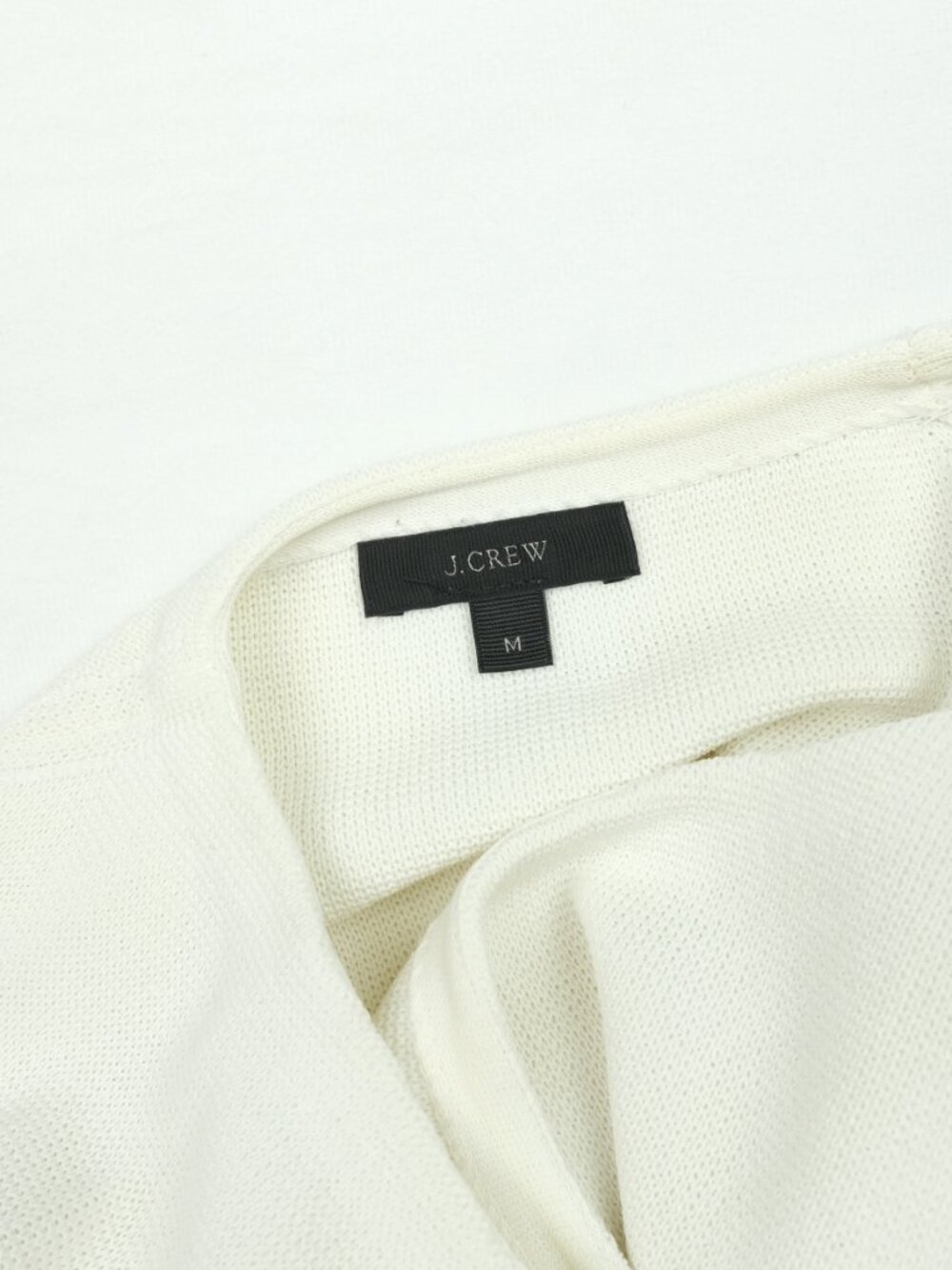 J. Crew Lace Hem Sweater White Size M Boho Casual Top - Picture 8 of 9